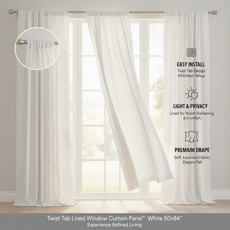 1PCS White Polyester Twist Tab – Privacy Filter 2Pack Bewertung und Preis