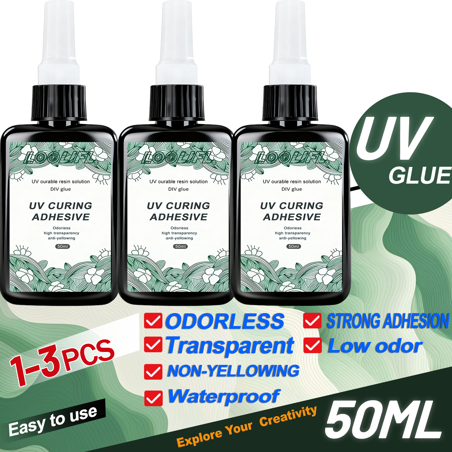 LOOLIFL New Strong 50ml UV Glu – Liquid Uv Glue Kit Bewertung und Preis