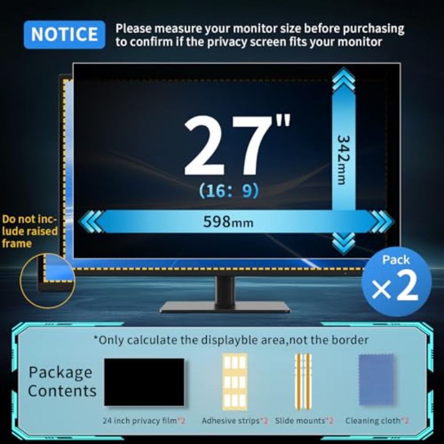 2 Pack 27 Inch Curved Computer – Privacy Filter 2Pack Bewertung und Preis
