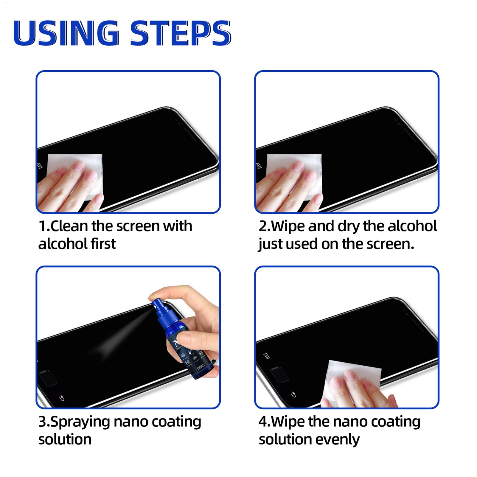 Screen Protector Spray Liquid  – Oleophobic Coating Spray Bewertung und Preis