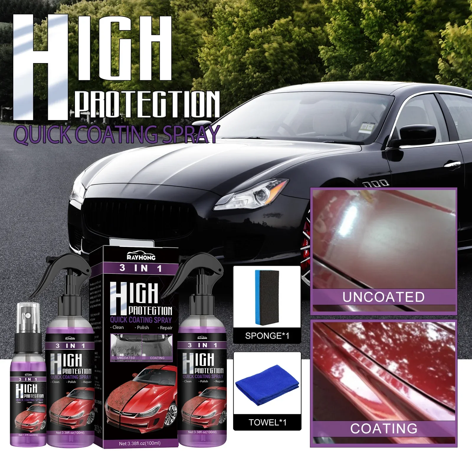 3 In 1 Car Ceramic Nano Coatin – Nano Liquid Coating Bewertung und Preis