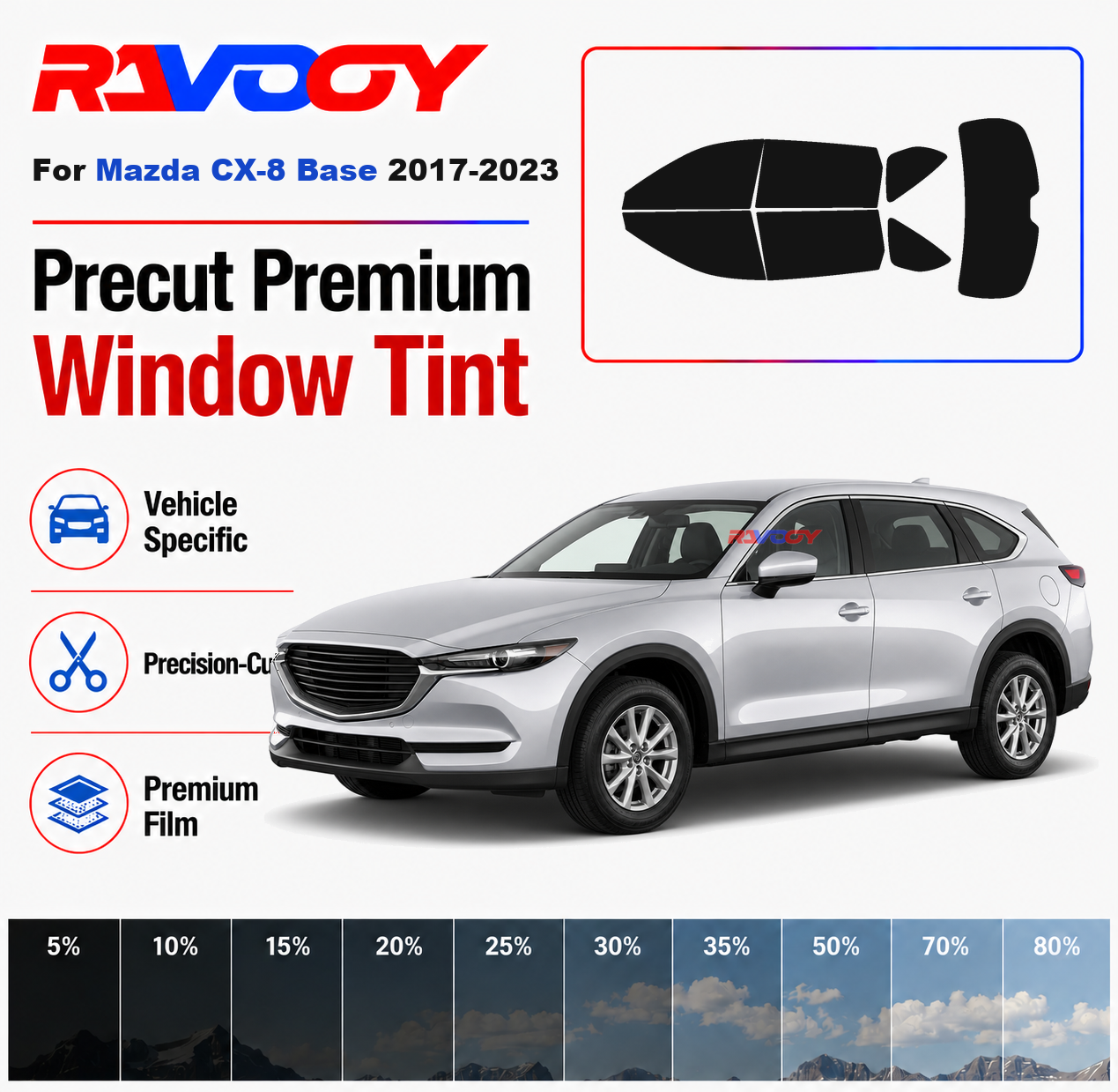 Premium Precut Window Tint Kit – Privacy Screen Protector Bewertung und Preis