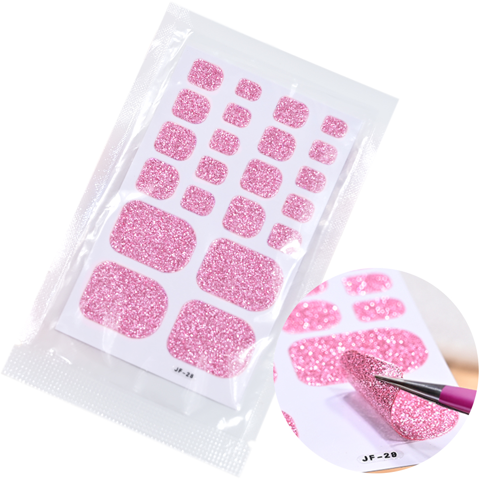 22Tips Pink Glitter Toe Nail S – Full Cover Adhesive Bewertung und Preis